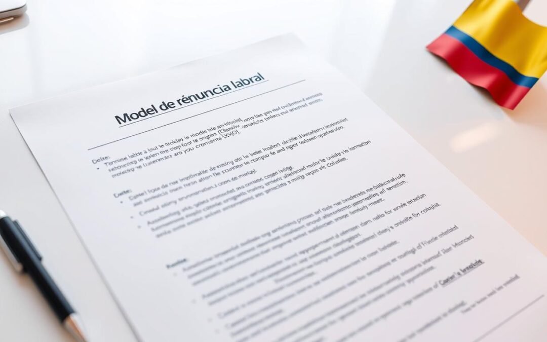 Modelo de renuncia laboral en Colombia: Cómo hacerlo correctamente