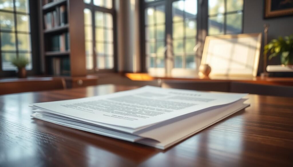 A classic business contract lying on a polished wooden desk, illuminated by soft, natural light filtering through large windows. The document is crisp and pristine, its pages slightly ruffled, conveying a sense of importance and legality. In the background, a blurred bookshelf and a framed diploma or certificate add an air of professionalism and authority. The overall scene exudes a mood of formality, order, and the seriousness of the employment relationship, reflecting the legal framework governing labor contracts in Colombia. A classic business contract lying on a polished wooden desk, illuminated by soft, natural light filtering through large windows. The document is crisp and pristine, its pages slightly ruffled, conveying a sense of importance and legality. In the background, a blurred bookshelf and a framed diploma or certificate add an air of professionalism and authority. The overall scene exudes a mood of formality, order, and the seriousness of the employment relationship, reflecting the legal framework governing labor contracts in Colombia.