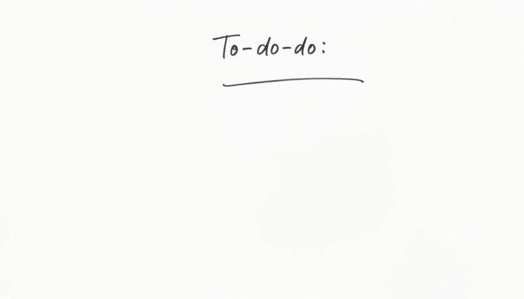A minimalist to-do list with a clean, modern aesthetic, featuring a simple grid layout on a soft, neutral-toned background. The list items are written in a legible cursive script, with checkboxes next to each task, suggesting a sense of organization and progress. The lighting is soft and diffused, creating a calming, focused atmosphere. The composition is well-balanced, with the list taking up the central focus, and the background providing a pleasing, unobtrusive complement. This image evokes a sense of productivity, efficiency, and personal accomplishment, perfectly suited to illustrate the "Checklist of High Impact" section of the article on professional productivity and time management. A minimalist to-do list with a clean, modern aesthetic, featuring a simple grid layout on a soft, neutral-toned background. The list items are written in a legible cursive script, with checkboxes next to each task, suggesting a sense of organization and progress. The lighting is soft and diffused, creating a calming, focused atmosphere. The composition is well-balanced, with the list taking up the central focus, and the background providing a pleasing, unobtrusive complement. This image evokes a sense of productivity, efficiency, and personal accomplishment, perfectly suited to illustrate the "Checklist of High Impact" section of the article on professional productivity and time management.