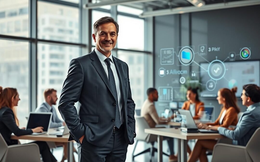 CEO con experiencia liderando equipos humanos e IA colaborativamente – Nosotros